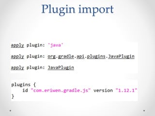 Plugin import
 