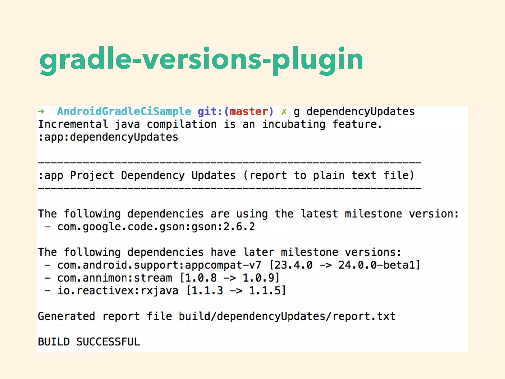 gradle-versions-plugin
 