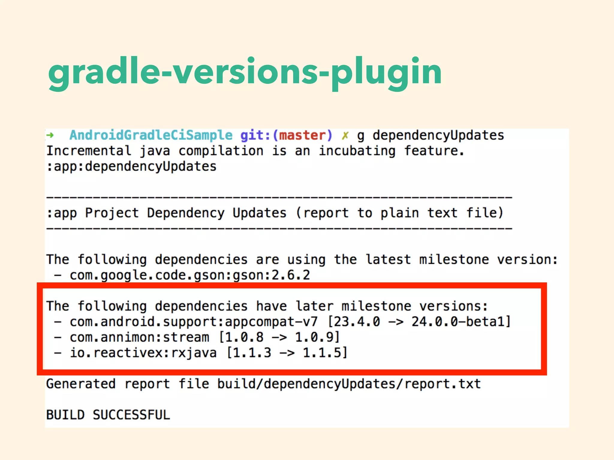 gradle-versions-plugin
 