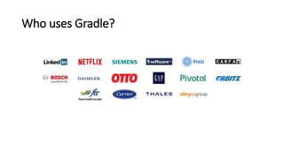 Who uses Gradle?
 