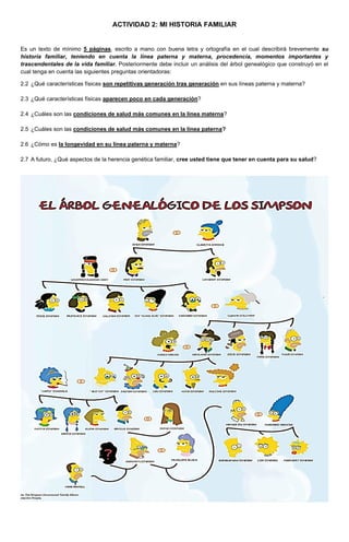 PROYECTO "MI ARBOL GENEALOGICO FAMILIAR" | PDF