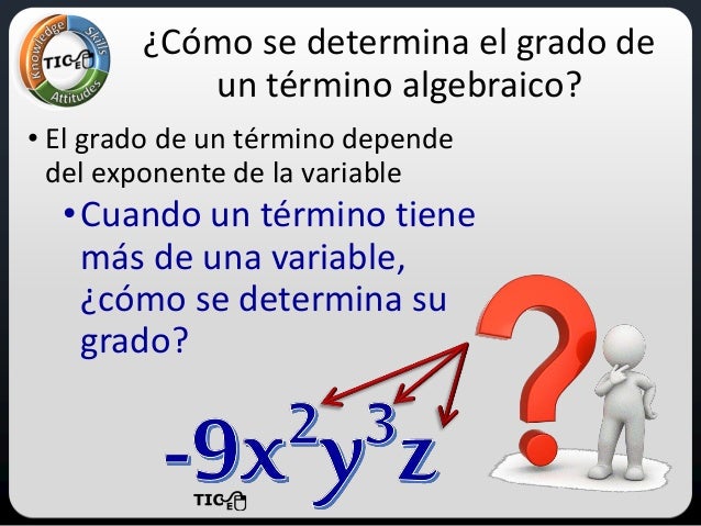 Grado de una expresión algebraica