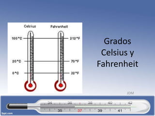 Grados
Celsius y
Fahrenheit
JDM

 