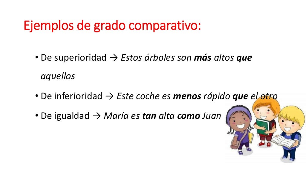 Grados del adjetivo