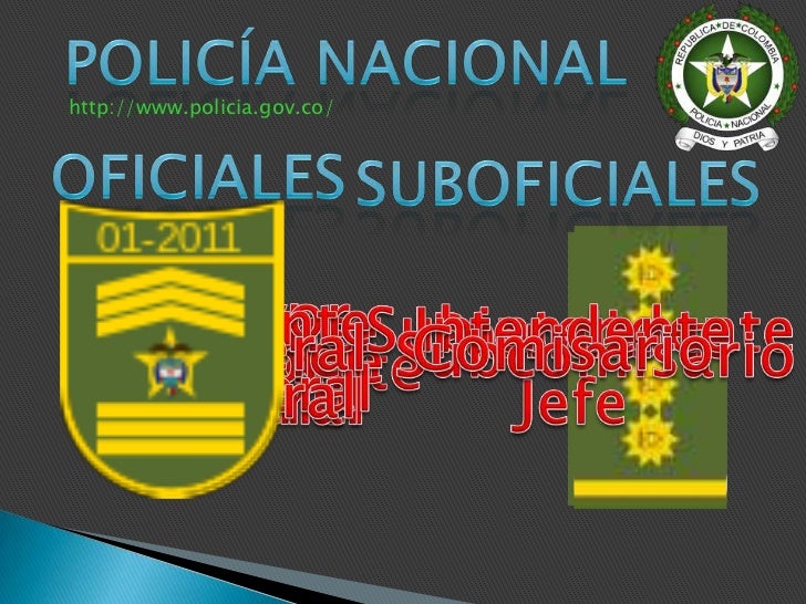 Grados Y Distintivos Fuerzas Armadas De Colombia Ppp