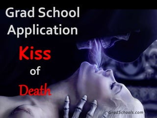 GradSchools.com
Kiss
of
Death
Grad School
Application
 