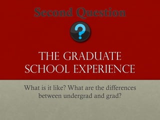 Overview of the Graduate School Application Process | PDF