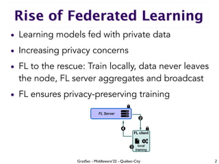 Federated Learning Security Shielding Federated Learning Systems against Inference Attacks with ARM ...