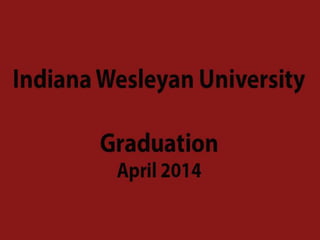 IWU Graduation Photos