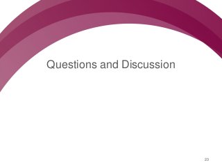 Follow us @nccmt Suivez-nous @ccnmo
Questions and Discussion
23
 