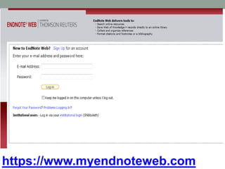 https://www.myendnoteweb.com
 