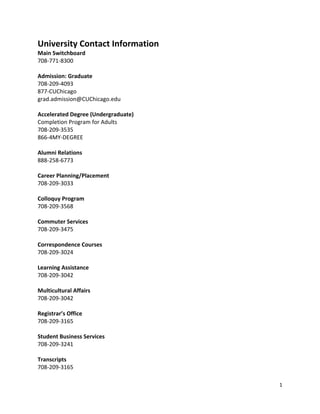 Concordia University Chicago Graduate catalog-2014-2015-final-web