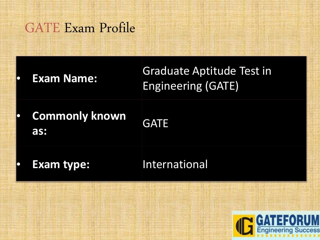 Graduate aptitude test in engineering entrance