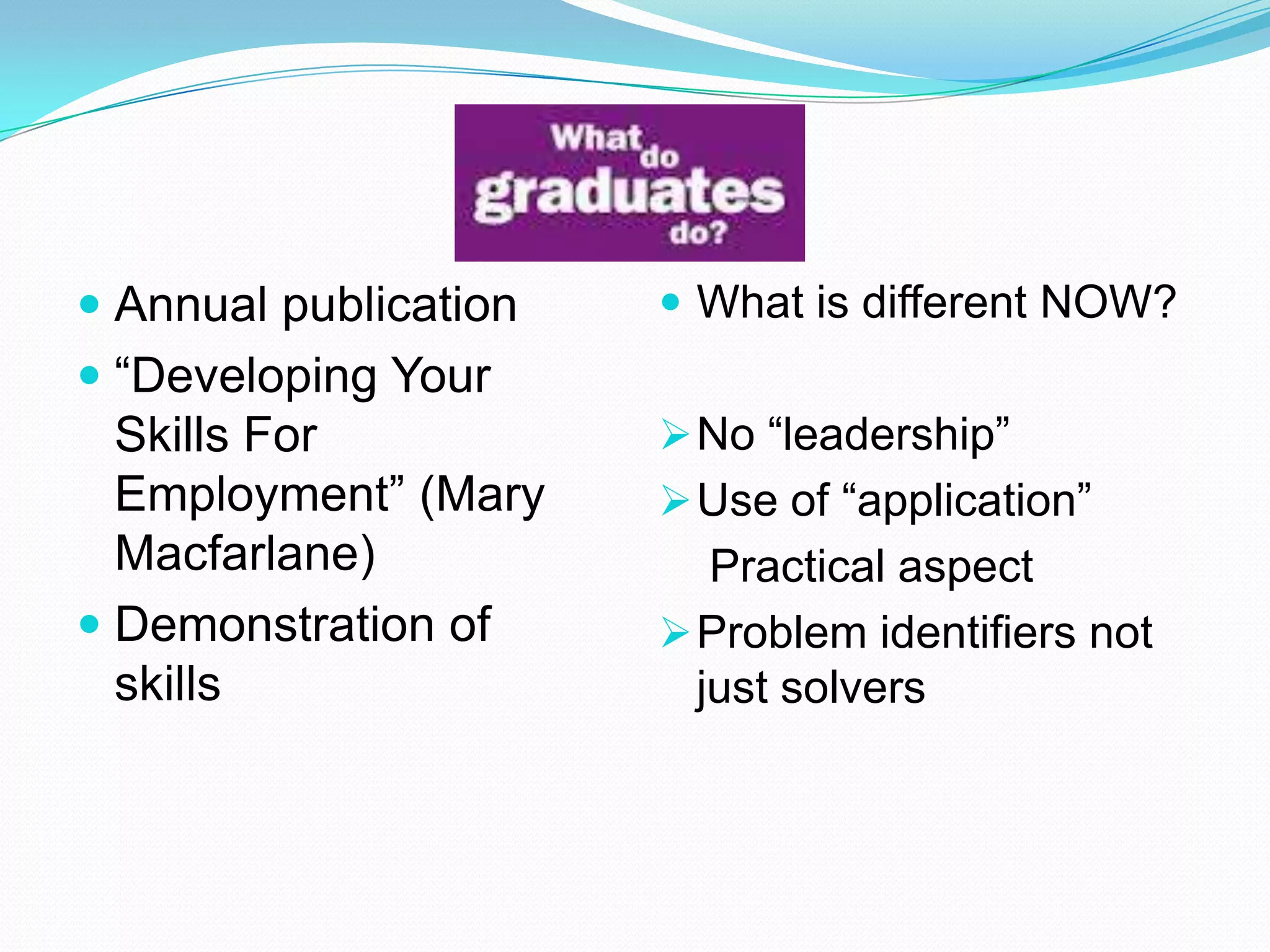 Graduate attributes | PPTX