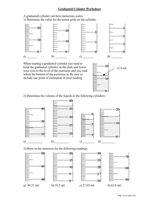 Graduated cylinder worksheet. | PDF graduated-cylinder-worksheet-pdf