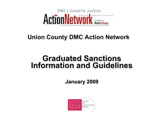 Union County DMC Action Network Graduated Sanctions Information and Guidelines January 2009 