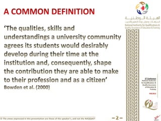 © The views expressed in this presentation are those of the speaker’s, and not the NAQQAET
 