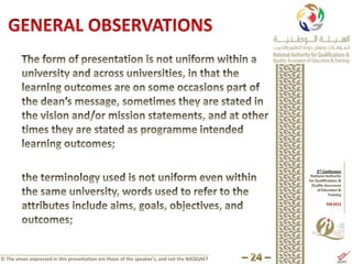 © The views expressed in this presentation are those of the speaker’s, and not the NAQQAET
 