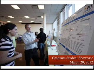 Graduate Student Showcase
           March 20, 2012
 