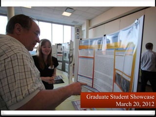 Graduate Student Showcase
           March 20, 2012
 