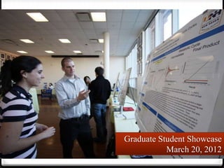 Graduate Student Showcase
           March 20, 2012
 