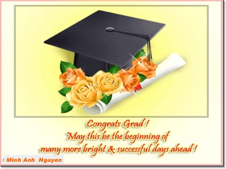congratulate graduation