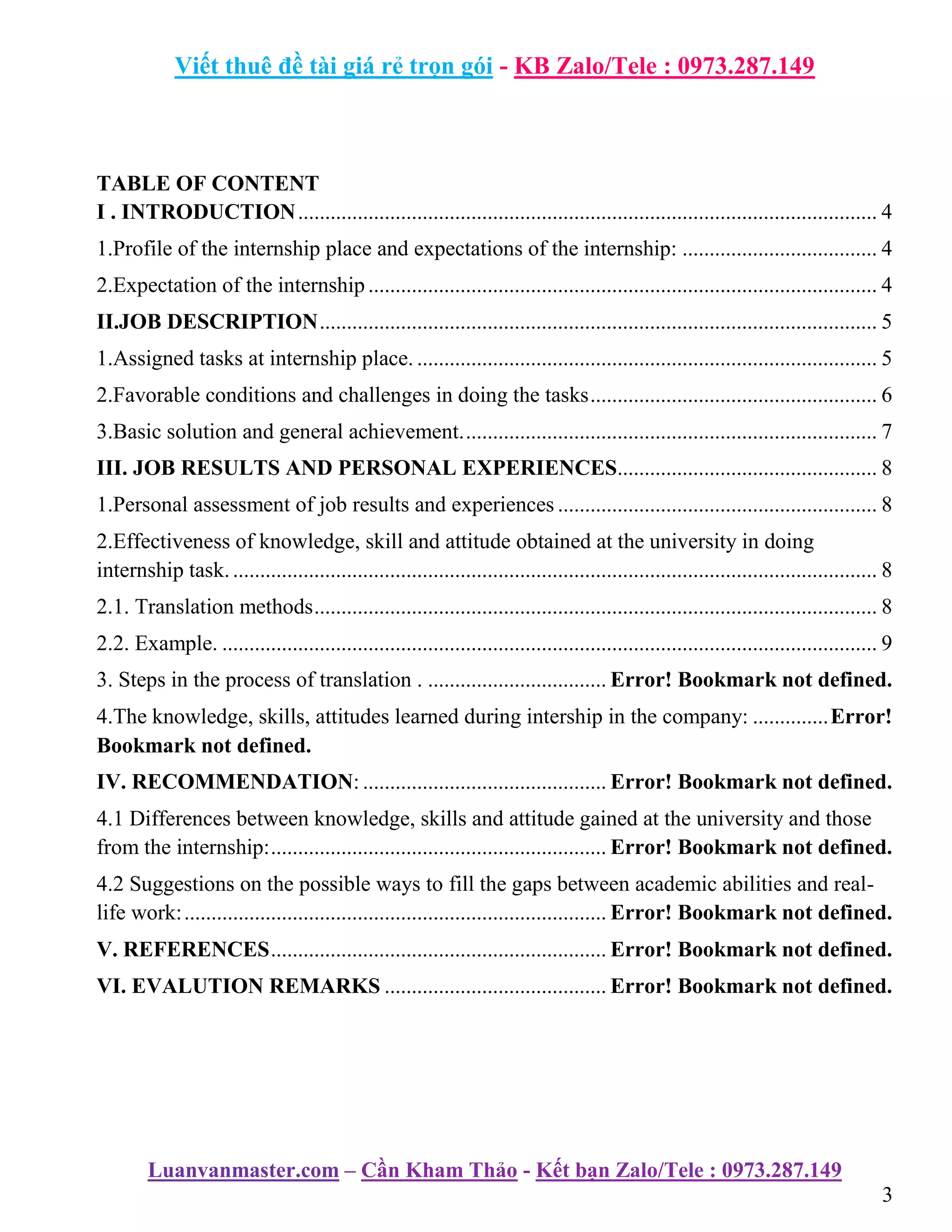 Graduation internship report faculty of foreign languages Dai Nam ...