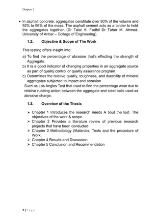 Abrasion Resistance of Different Types of Aggregate in Erbil | PDF