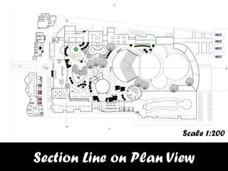 Section Line on Plan View
Scale 1:200
 