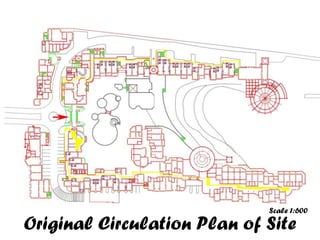 Original Circulation Plan of Site
Scale 1:600
 