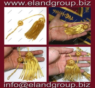 Graduation tam with gold bullion wire tassel