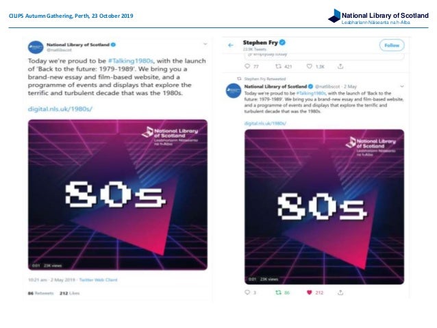 Back To The Future The National Library Of Scotland 1979 1989 Onlin