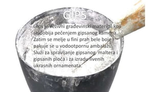 Gradjevinsko materijali 6 razred osnovne skole | PPTX