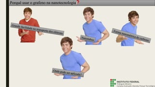 Porquê usar o grafeno na nanotecnologia
 
