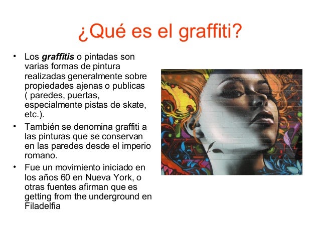 Resultado de imagen para graffiti que es