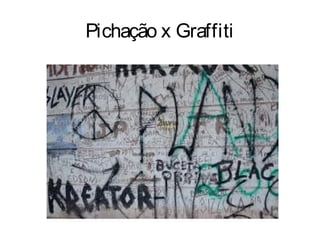 Pichação x Graffiti
 