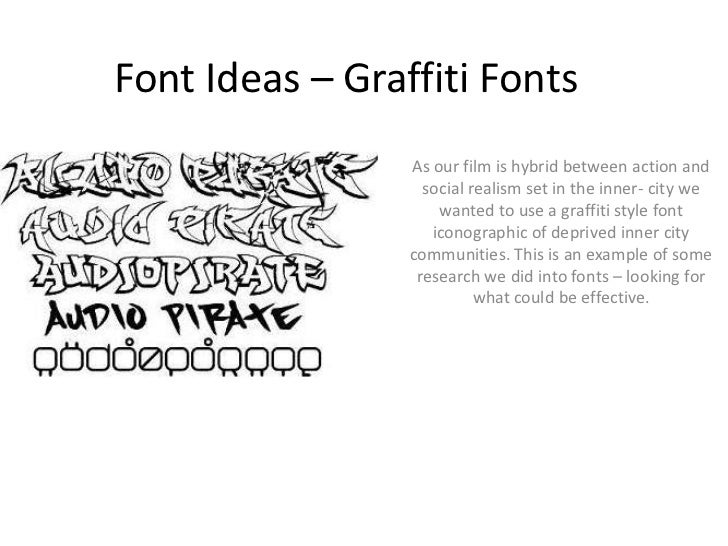 Graffiti Font Ideas
