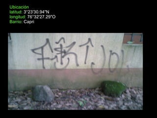 Ubicación latitud:   3°23'30.94"N longitud:  76°32'27.29"O Barrio:  Capri  