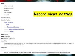 Record view:  battles 