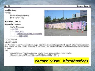 record view:  blockbusters 