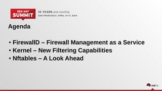 The Next Generation Firewall for Red Hat Enterprise Linux 7 RC | PDF