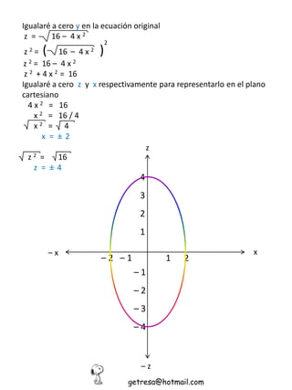 Graficar Calcular Superficie