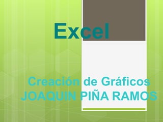 Excel

 Creación de Gráficos
JOAQUIN PIÑA RAMOS
 