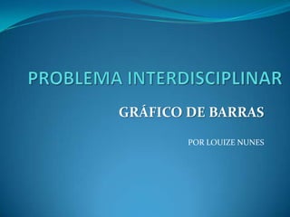 PROBLEMA INTERDISCIPLINAR GRÁFICO DE BARRAS POR LOUIZE NUNES 