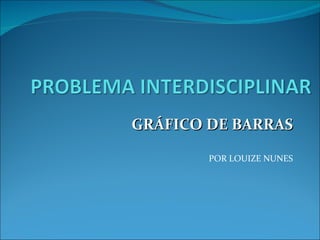 GRÁFICO DE BARRAS POR LOUIZE NUNES 