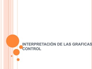 INTERPRETACIÓN DE LAS GRAFICAS
CONTROL
 