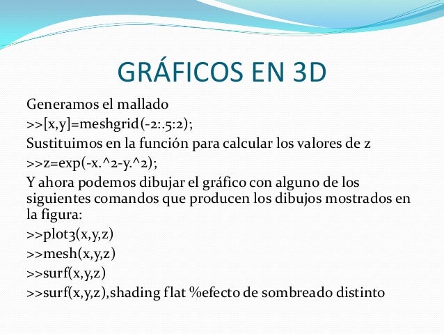 Graficos matlab