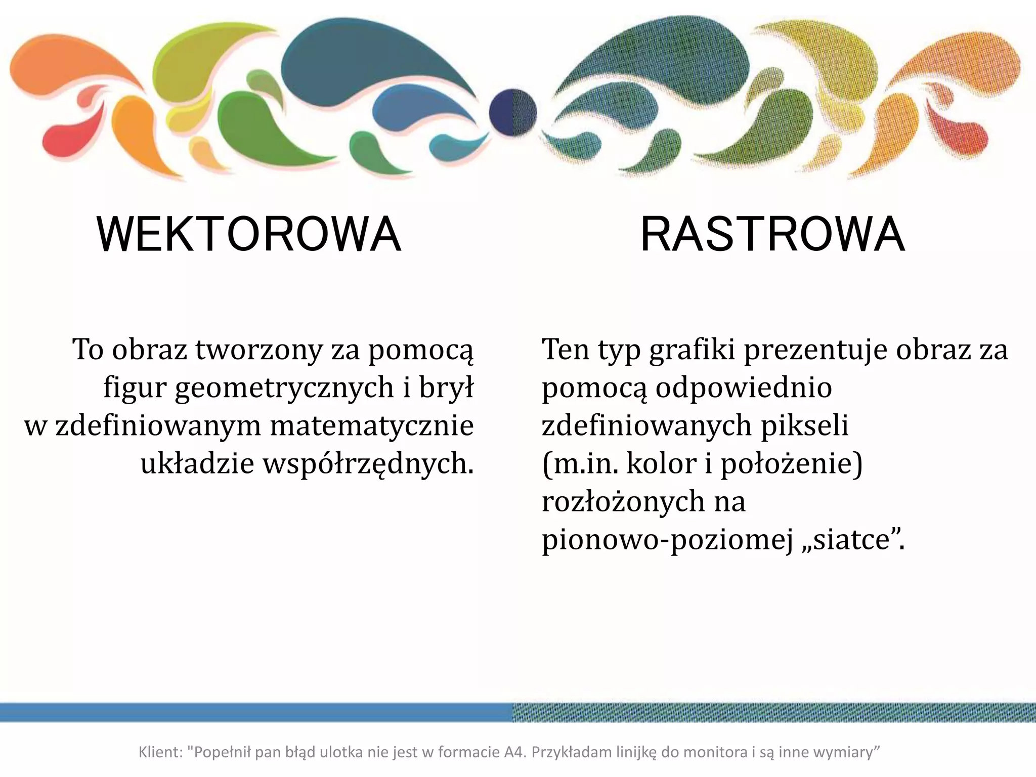 Grafika Wektorowa I Rastrowa PPTX Grafika Wektorowa I Rastrowa PPTX