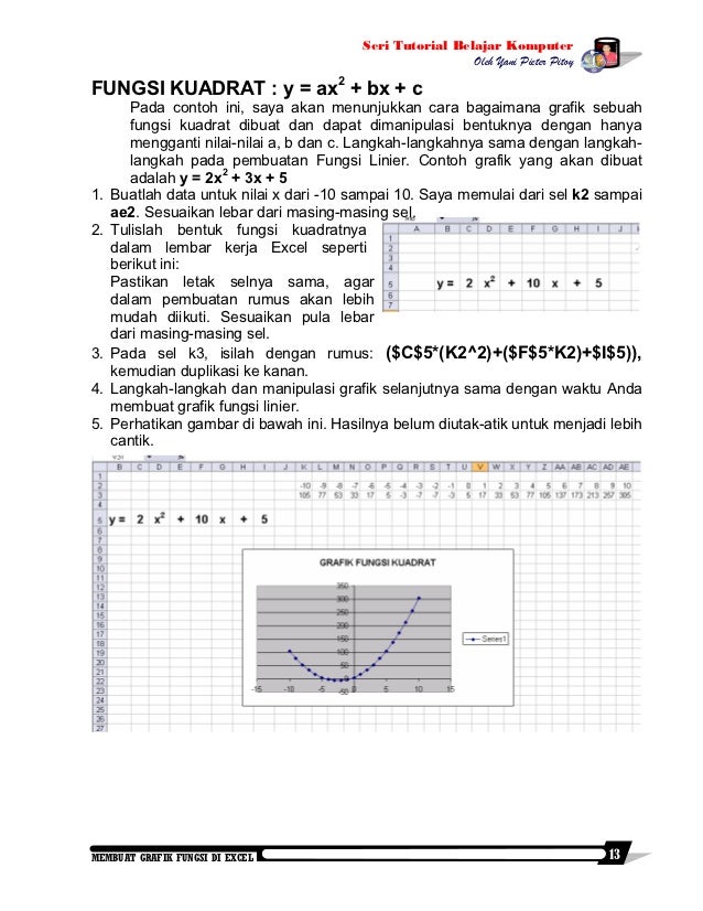 Membuat Grafik Fungsi Kuadrat Di Excel | membuat grafik fungsi di excel Membuat Grafik Fungsi Kuadrat Di Excel | membuat grafik fungsi di excel