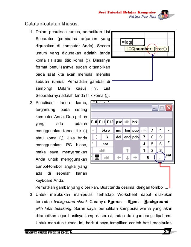 Membuat Grafik Fungsi di Excel
